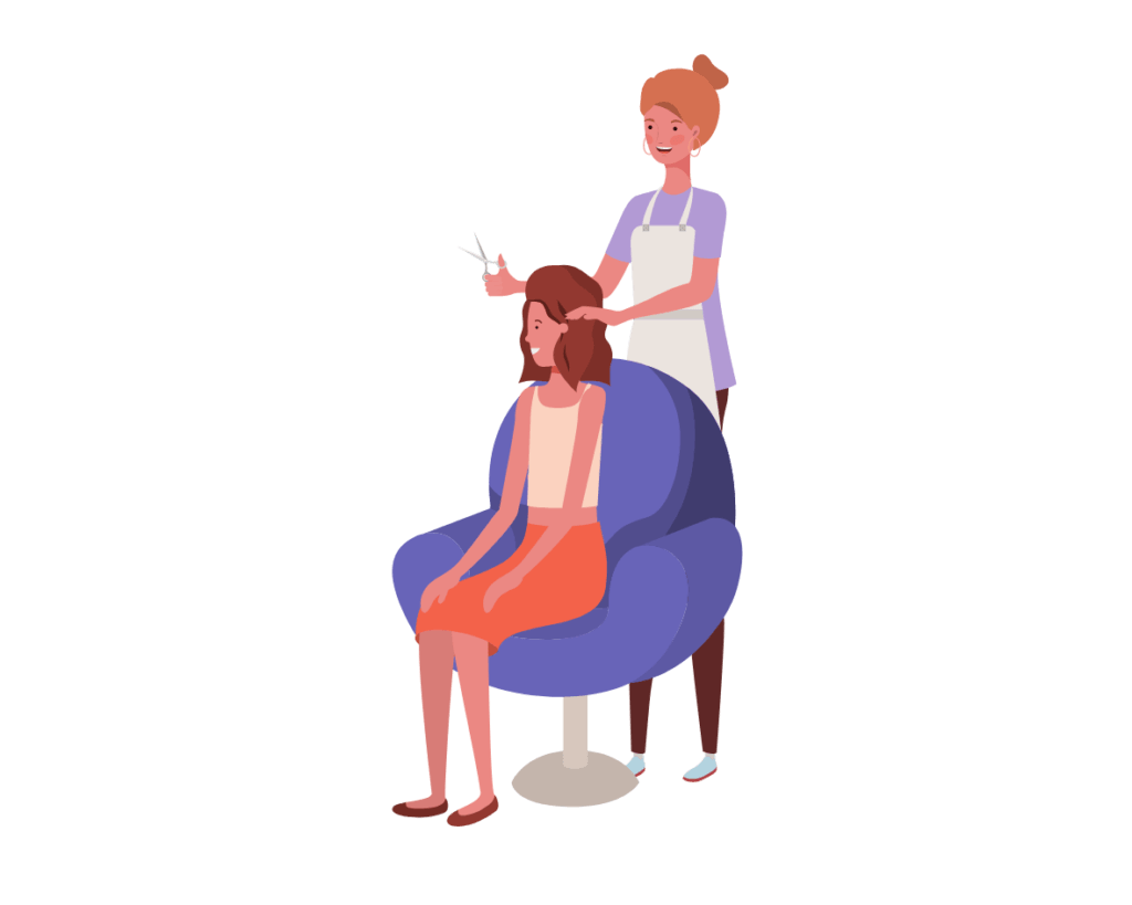 illustration coiffeur